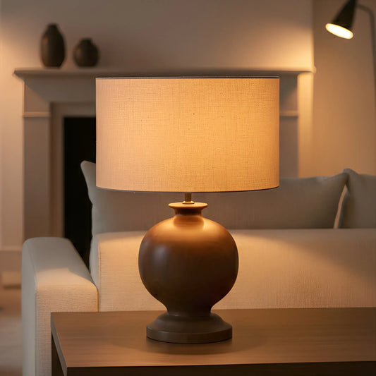 Sierra Handcrafted Mango Wood Table Lamp