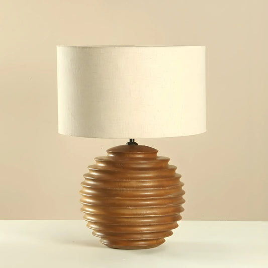 Eryon Handcrafted Wooden Table Lamp