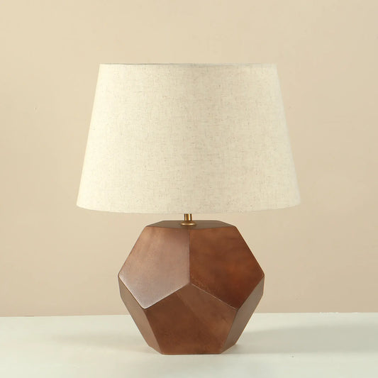Kallio Faceted Wooden Lamp