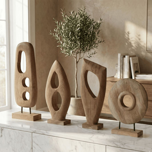 Serin Wooden Sculptural Accent