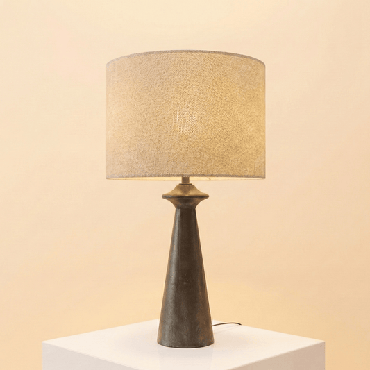 Nivara Handcrafted Mango Wood Table Lamp