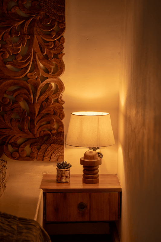 The Amina Perforated Bell Pendant Light