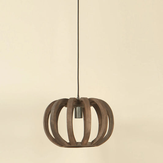 Sfera Slatted Wooden Pendant Lamp