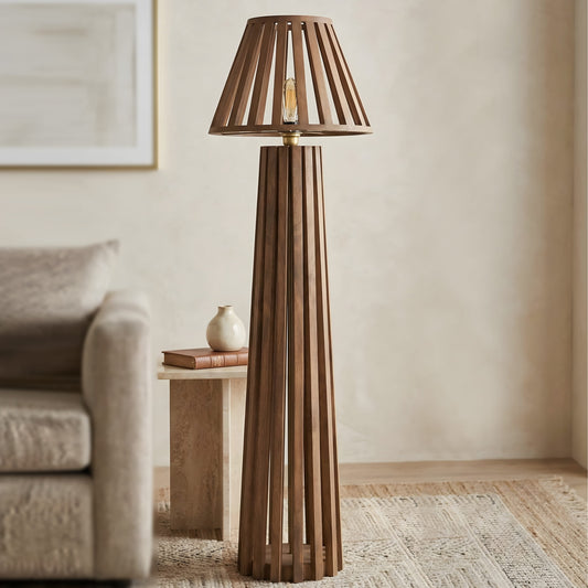 Orion Slatted Wooden Lamp Collection