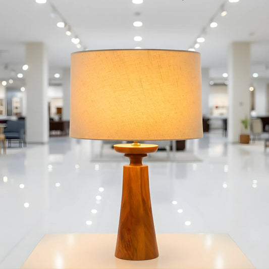 Aurelo Turned Wooden Lamp
